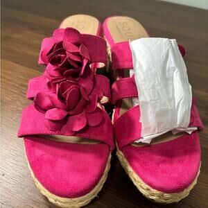 SOUL Naturalizer Pink Floral Espadrilles NWOT‎ Size 11